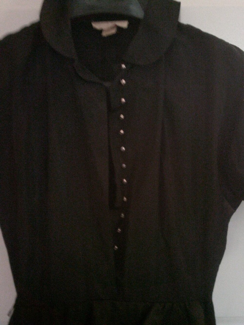 Junior House vintage black dress with multiple layers on skirt...